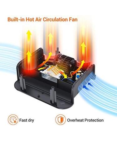 Ohuhu Electric Boot Dryer with Timer and Overheat Protection - Fast, Quiet, and Efficient Boot Warmer for Shoes, Gloves, Hats, and Ski Boots - Perfect Christmas Gift - Buy Online on GoSupps.com