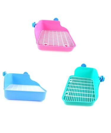 BESPORTBLE Rabbit Potty Trainer Hamster Cage Green Rabbit Potty Pan Ferret Potty Trainer Guinea Pig Bedding