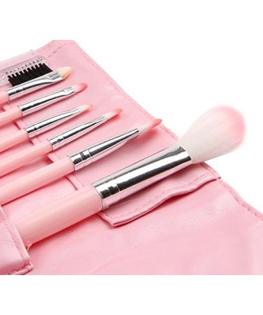 WOIWO 7PCS Premium Makeup Brush Set - Pink Foundation & EyeShadow Tools for Flawless Application - Buy Online on GoSupps.com