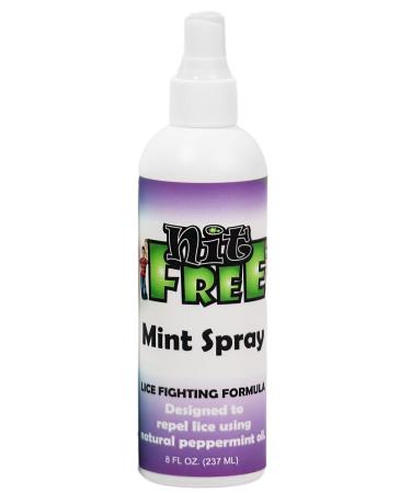 Nit Free 8 Ounce Mint Peppermint Head Lice Repellent Spray