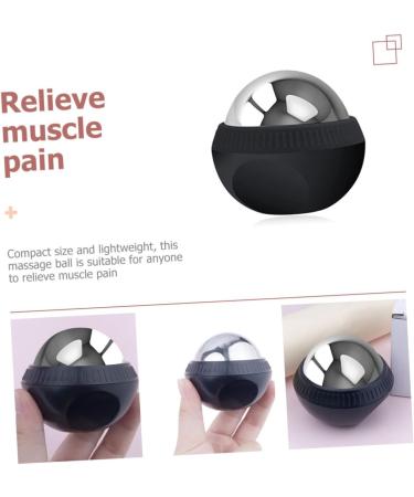 JECOMPRIS Stainless Steel Massage Ball - Portable Muscle Relief Roller for Fitness & Face | Manual Massage Device - Buy Online on GoSupps.com