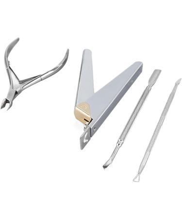 Manicure Scissors Set Stainless Steel Dead Skin Cuticle Remover Manicure Tools with Tight Biting and Smooth Opening Professional Nail Beauty Tools for Nail Salon Rust Proof - Buy Online on GoSupps.com