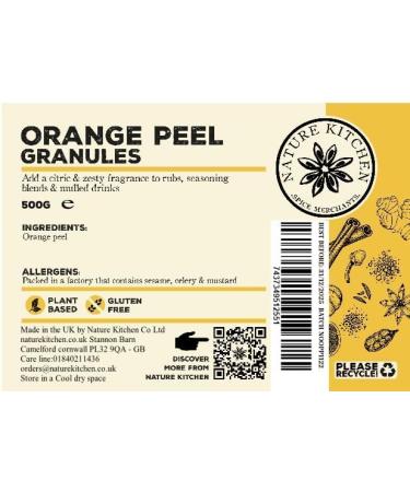 Nature Kitchen Orange Peel Powder 500g - Gluten-Free & Vegan Seasoning Blend for Cooking & Grilling - Buy Online on GoSupps.com