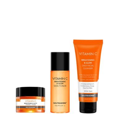 NEUTRIHERBS Basic Skincare Vitamin C Facial Cleanser Toner Face Cream