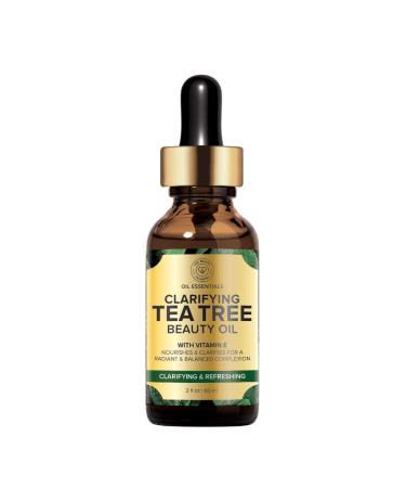 Shop Clarifying Tea Tree Facial Oil - Targets Acne & Uneven Skin Tone | Antioxidant-Rich Beauty Oil 2-fl oz (60ml) - International Shipping Available - Buy Online on GoSupps.com