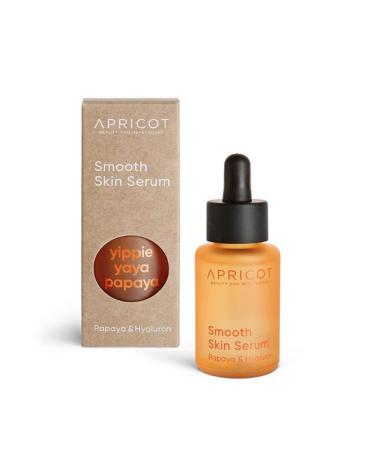 APRICOT Papaya Hyaluron Facial Serum 30 ml I Vegan moisturiser for smooth and radiant skin I Firming day & night facial serum with hyaluronic acid and papaya extract GERMAN INNOVATION AWARD WINNER