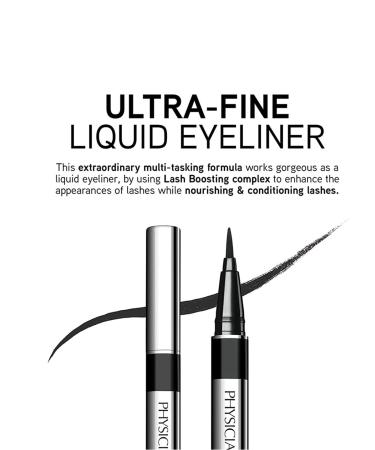 Physicians Formula Eye Booster Waterproof Ultra-Fine Liquid Eyeliner | Vegan Black - Quick-Drying Strengthens & Nourishes Lashes - Buy Online on GoSupps.com