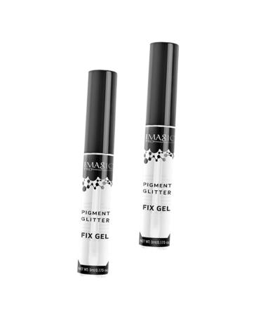 POPETPOP 2pcs Eye Primer Eyeshadow Revolution Glitter Glue Pigment Backing Gel Make up Glitter Powder