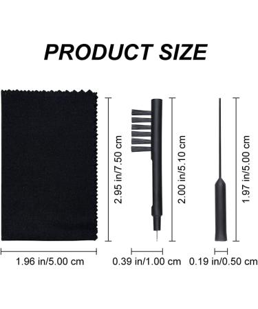 Hearing Aid Maintenance Kit - 7 Piece Cleaning Tools & Earphone Cleaner Kit with Vent Cleaner, Steel Pick, Screw Driver, Brush & Carrying Case - Buy Online on GoSupps.com