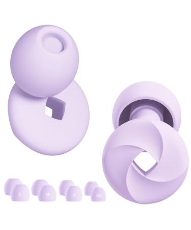 Ear Plugs for Sleeping Noise cancelation Silicon Ear Plugs Travel Accessory for Noise Reduction Ear Plugs for Outdoor Noise Reduction Ear Plugs for Swimming and Sports Purple
