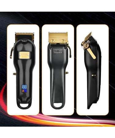 Professional Hair Clippers for Men - All-Metal Rechargeable Hair Clipper with 440C Blade for Precision Cutting - Buy Online on GoSupps.com