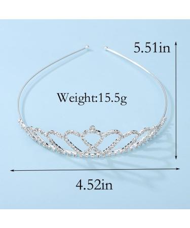 Buy Wiwpar Crystal Rhinestone Headband | Silver Princess Headpiece for Women & Girls | Perfect Wedding & Birthday Gift - Buy Online on GoSupps.com