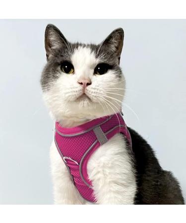 Joytale Reflective Soft Padded Dog Harness for Small Dogs & Puppies - Air-Mesh Breathable XXS Size (31-34cm) in Bright Hot Pink - Buy Online on GoSupps.com