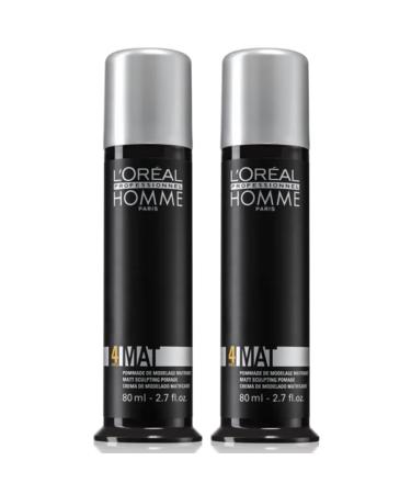L'Oréal Professionnel Homme - Duo Mat Modeling Pomade 2x80ml