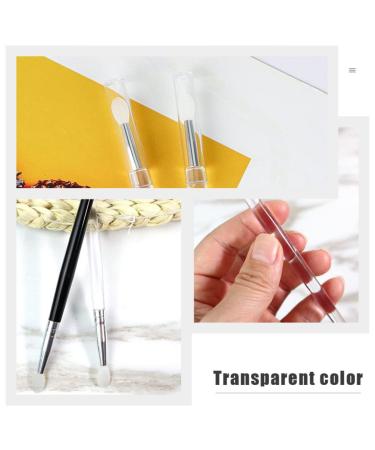 6pcs Silicone Lip Brush Set with Lid - Essential Makeup Tools for Eye Shadows Lipstick & Lip Masks | Perfect Beauty Accessories for Women - Buy Online on GoSupps.com