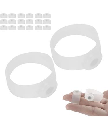 Filfeel Magnetic Toe Rings - 10 Pairs Silicone Weight Loss Patch for Women - Highly Elastic & Soft - Transparent White - Buy Online on GoSupps.com