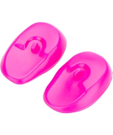 1 Pair Ear Cover Professional Reusable Transparent Ear Staining Caps for Dyeing Pink - Buy Online on GoSupps.com