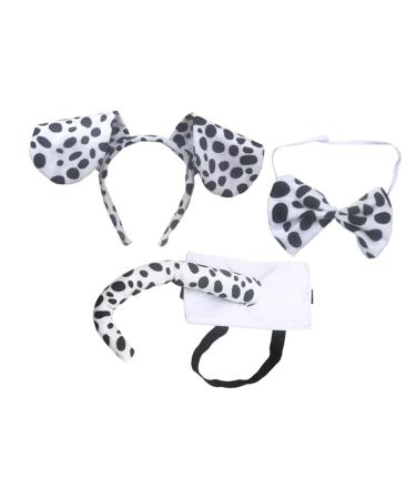 Beavorty 1 Set Set Dog Ears Headwear Dog Costume Dog Element Headband Animal Headband Costume Photo Props Party Headband Dog Ears Headband Decorative Bow Tie Headband Animal Costume 35.00X12.00X2.00CM As Shown