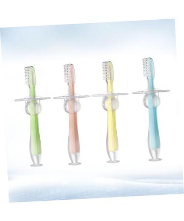 Healvian 8 STK Silicone Toddler Toothbrush Set | Infant Training Brush with Suction | Soft Bristle Handheld Toothbrushes for Kids - Buy Online on GoSupps.com