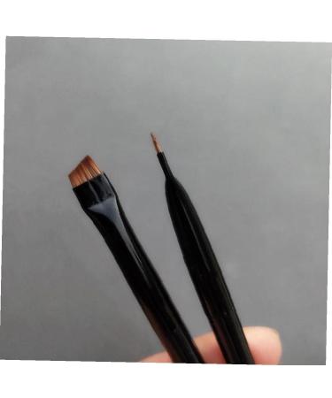 Tossper 2-Piece Professional Makeup Brush Set | Angled Eyebrow & Flat Eyeliner Brushes for Flawless Beauty - Buy Online on GoSupps.com