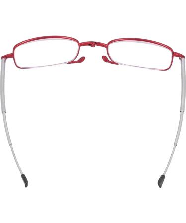 Buy Bezax Fashion Red Reading Glasses - Foldable Presbyopia Glasses with Blue Light Blocking & Portable Storage Box for Men & Women - Perfect for Seniors - Buy Online on GoSupps.com