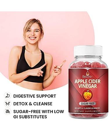BeLive Apple Cider Vinegar Capsules - 60 Apple-Sourced Wellness Capsules - Buy Online on GoSupps.com