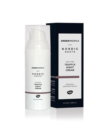 Green People Nordic Roots Truffle Night Cream 50ml | Natural Scandi Face Cream | Unscented Calming Night Cream for Sensitive Skin & All Skin Types | Ethyl Alcohol Free | Cruelty Free & Vegan