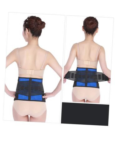 Buy NOLITOY Breathable Adjustable Waist Support Belt | XXL Black Lumbar Support for Back Pain Relief - International Shipping Available - Buy Online on GoSupps.com
