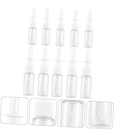 10pcs Rhinitis Spray Bottle - Empty Fine Mist Nasal Sprayers for Travel - Silver - Buy Online on GoSupps.com