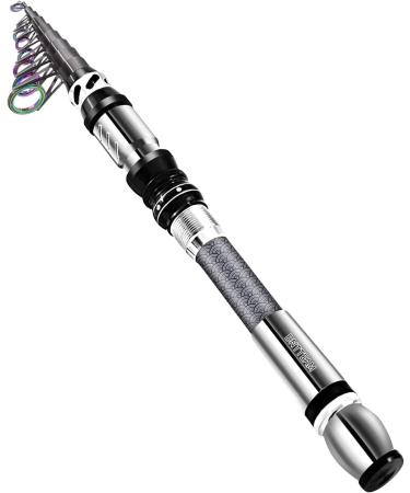 BNTTTE team new portable fishing rod 99% carbon fiber with fluorescent rod lace telescopic super hard tough ultra-light fishing rod for travel surf boot B-Type 2.4m/94.5in/7.84ft