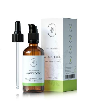 Herballand Avocado oil organic skin oil 100ml - pure avocado oil cold -pressed - ideal for very dry skin - Native care oil for body face & hair - Premium natural cosmetics 1x avocado oil 100ml - Buy Online on GoSupps.com