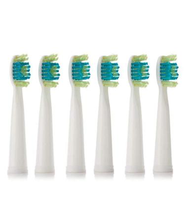 Voom Sonic – Pro 3/Pro 5 Replacement Heads | Pack of 6 Replacement Brushes | Advanced Bristle Technology| Soft DuPont Nylon Bristles | Oral Care