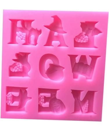 UPKOCH Halloween Letter Chocolate Mold DIY Cake Baking Molds Silicone Baking Mold Halloween Cake Mold Halloween Chocolate Mold DIY Fondant Baking Mold Baking Mold Silicone Pumpkin Set Size 1 Pink - Buy Online on GoSupps.com