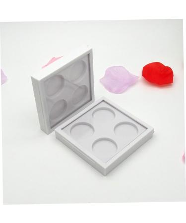 Mikinona 2pcs 4 Lipstick Case Empty Eyeshadow Case Eyeshadow Palette Empty Lipstick Palette White - Buy Online on GoSupps.com