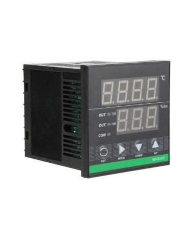 Temperature and Humidity Controller 3a 250VAC LED Digital Display Controller Sensor Cable for Grain Depot Control (72 72mm)