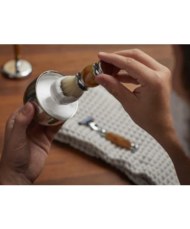 Union Razors SS1B 4 Piece Shave Kit - Tiger Eye Razor Brush Bowl & Stand | Premium Shaving Set for Men - Buy Online on GoSupps.com
