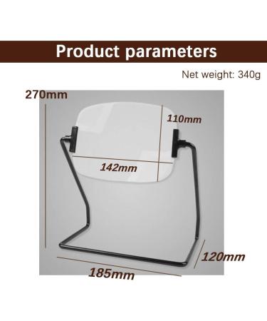 Magnifying Glass Rectangular Desktop Magnifier 2X Hands Free Stand Rotating Reading Magnifying Glass - for Craft Jewelry Sewing Workbench Better Life - Buy Online on GoSupps.com