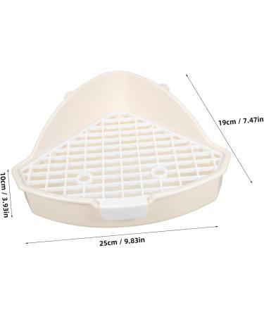 Yardwe 2pcs Rabbit Triangle Potty Toilet Guinea Pig Enclosure Guinea Pig Potty White Pet Hamster Abs 25.00X19.00X10.00CMx2pcs Whitex2pcs - Buy Online on GoSupps.com