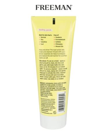 Freeman Yuzu Lemon Energize Jelly Mask - Unisex Skin Care | 3 oz - Best International Shipping - Buy Online on GoSupps.com