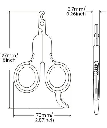 Otaive Claw Scissors for Cats & Dogs | Safety Stainless Steel Nail Clippers | Ideal for Puppies & Small Pets | Beginner-Friendly Pet Grooming Tools - Buy Online on GoSupps.com