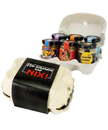 Gift set "We don't give anything" Altenburger Original mustard set as a gift idea for men and women gift basket gift box as a gift for Easter in the egg box