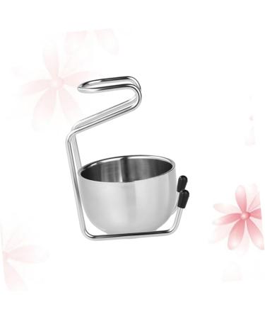 Doitool 2-in-1 Stainless Steel Brush Holder & Storage Glass Bottle - Vertical Brush Stand for Shaving Brushes - Buy Online on GoSupps.com