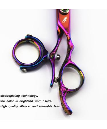 Hair Cutting Scissors Shears 6 Inch Swivel Scissors Fly Scissors Hairdressing Barber Swivel Shears 720 Degrees Rotary Handle Thumb Shears Flying Shears Rotary Set - Buy Online on GoSupps.com