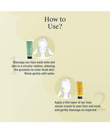 Arata Natural Anti-Aging Face Kit for Men & Women | Face Serum & Wash | All-Natural Cruelty-Free | Boost Skin Elasticity & Nourishment - Buy Online on GoSupps.com