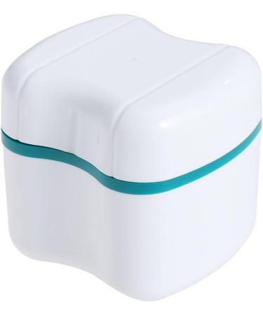 Buy ROSENICE Green Denture Tooth Storage Box with Rinse Basket - Safe & Stylish Dental Care Solution - Buy Online on GoSupps.com