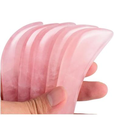 Rose Quartz Gua Sha Tool - Beauty Face Massager for Lifting & Firming | Skin Eye Crystal Stone | International Shipping - Buy Online on GoSupps.com