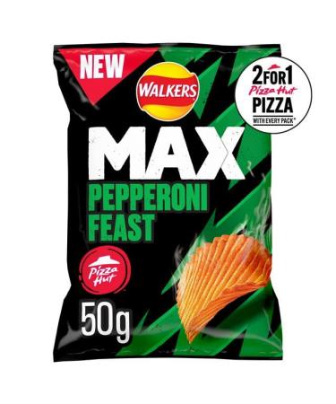 Walkers Max Pizza Hut Pepperoni Feast 24 x 50g (24 x 50g)