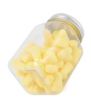 Foam Ear Plugs for Noise Reduction - 60Pcs Earplugs Sponge Soft Sound Blocking Noise Reduction Earplugs for All Noisy Events (Yellow)