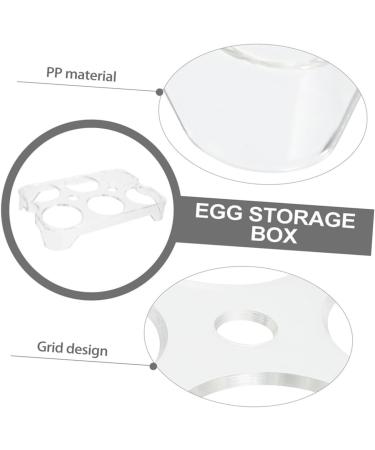 CAXUSD 3pcs Egg Storage Box Refrigerator Fridge Clear Shelves Transparent Egg Racks Flat Shoes Household - Buy Online on GoSupps.com