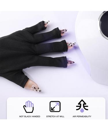 XPEX 2 Pairs Sun Protection Gloves UV Protection Manicure Gloves Lightweight and Breathable Soft and Comfortable Protects Hands from Sunburns (Black) - Buy Online on GoSupps.com